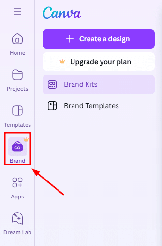 סרגל כלים CANVA