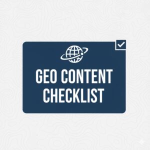 צ'קליסט תוכן שמותאם לבינה מלאכותית