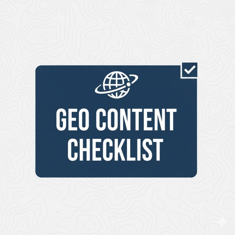 צ'קליסט תוכן שמותאם לבינה מלאכותית