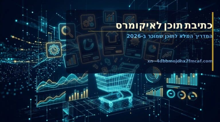 כתיבת תוכן איקומרס