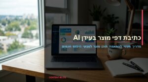 כתיבת דפי מוצר בעידן AI: מדריך מעשי להתאמת תוכן מוצר לקהלים, שימושים ומנועי חיפוש חכמים