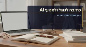 כתיבה לגוגל ולמנועי AI